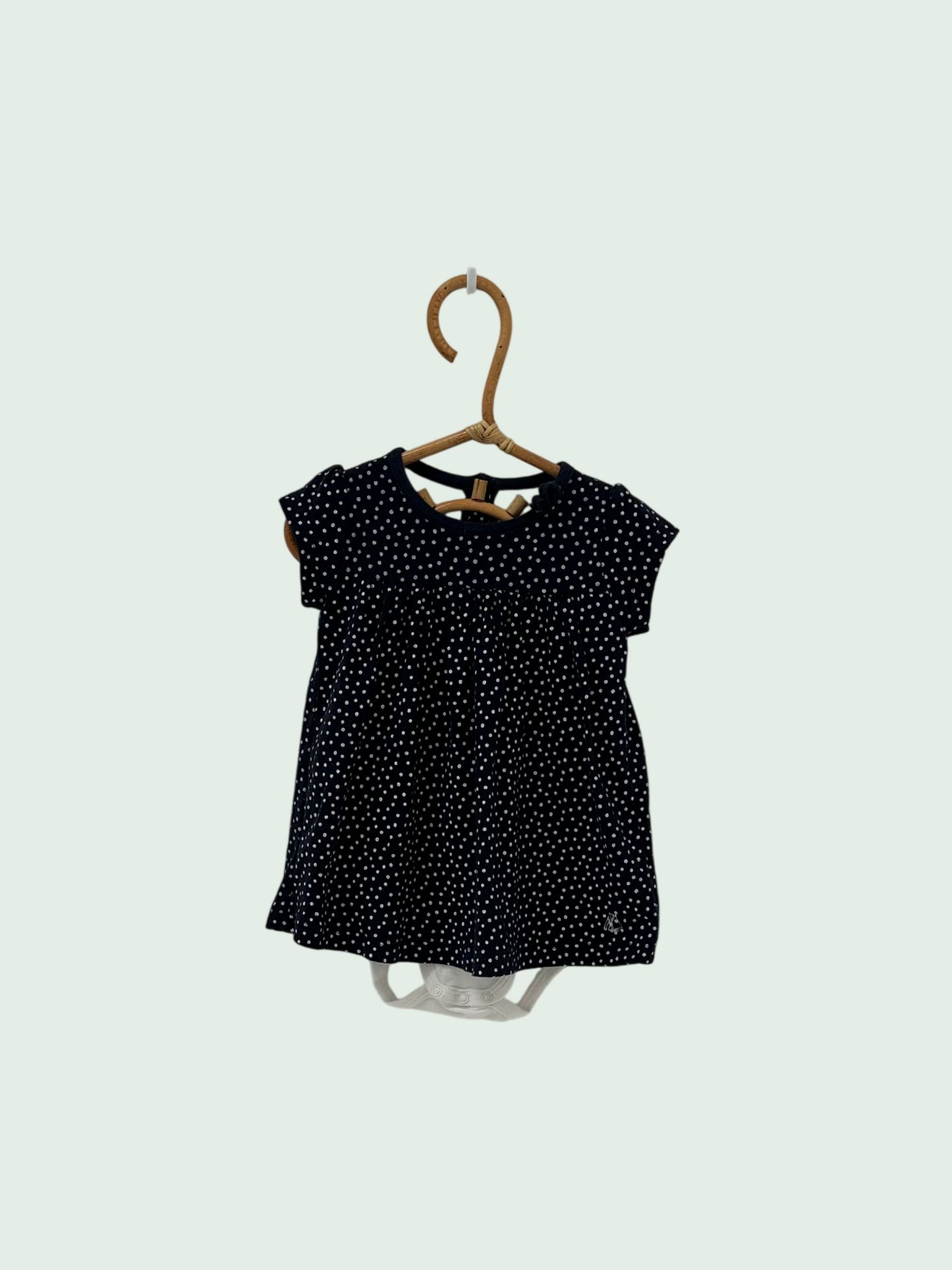 Dress blue by Petit Bateau - Size 6 months